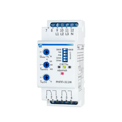 Реле напряжения трехфазное РНПП-311М-24V с питанием 24В