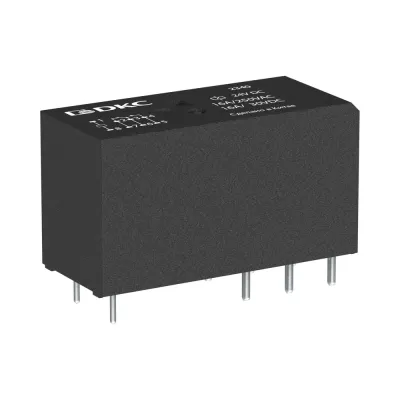 Реле миниатюрное низкопрофильное, 2CO, коммутируемый ток 8 А, AgSnO напряжение 24V AC
