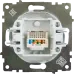 Розетка компьютерная 1xRJ45 кат.5e, цвет белый (серия Florence)