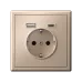 ARTGALLERY розетка 16А с 2 USB A+C, 5В/2,4А/3,0А, 2х5В/1,5А, механизм, песочный