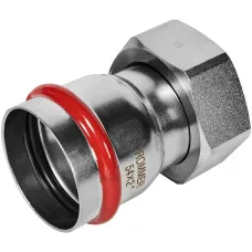 Переходник с накидной гайкой ВПр-ВР, 54х2, из     нержавеющей стали прессовой