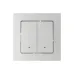 ATLASDESIGN SMART 2-кл. ВЫКЛЮЧАТЕЛЬ с подсв., Zigbee, сх.5, L+N, 10А, мех., БЕЛЫЙ
