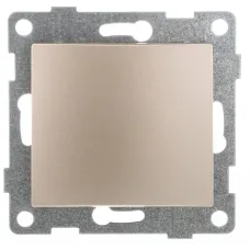 Выключатель одноклавишный Bravo, механизм, 10А, 250В, шампань