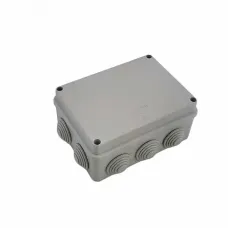 Коробка распределительная 150?110?70 10 муфт д32, крышка на винтах, IP55, открытой проводки, серый