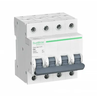 Автоматический выключатель C 4A 4P 4,5kA City9 Set