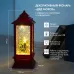 Декоративный LED-фонарь с эффектом снегопада и подсветкой Дед Мороз, теплое белое свечение
