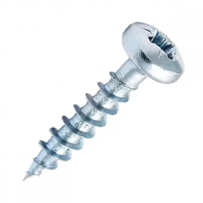 Саморез с прессшайбой Стандарт, острый, цинк 4,2х32, PH2 (200 шт/уп)