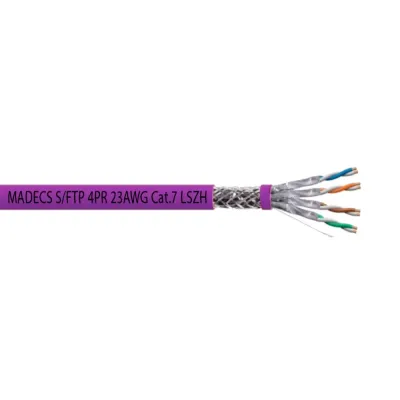 Витая пара S/FTP 4PR 23AWG Cat.7 LSZH(LSOH) экранированная с ограниченным выделением дыма(DCM Test Report) Польша