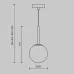 Светильник подвесной Maytoni Basic form MOD321PL-01B1 E14х1х40W Черный