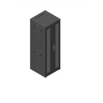 Шкаф телекоммуникационный напольный 19`` 47U, (2190x800х1000 мм), передняя и задняя распашные перфорированные двери, цвет черный