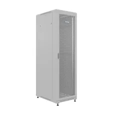 Шкаф напольный универсальный серверный R 22U 600х800мм, 4 профиля 19, двери перфорированная и сплошная металл, боковые стенки съемные, регулируем