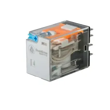 Реле 6 A 4CO 110 VDC тест кнопка LED