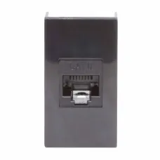 Розетка RJ-45 кат.6,Viva,1 мод.,черн