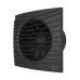 SILENT 4C Matt black, Вентилятор осевой вытяжной с обратным клапаном D 100, декоративный