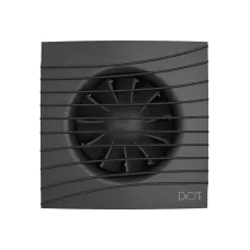 SILENT 5C Matt black, Вентилятор осевой вытяжной с обратным клапаном D 125, декоративный