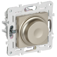 SKANDY Светорегулятор поворотный с индикацией 600Вт SK-D01Sh шампань IEK