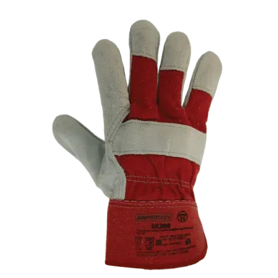 Перчатки спилковые комбинированные на флисовой подкладке ArmProtect SK300. р.10