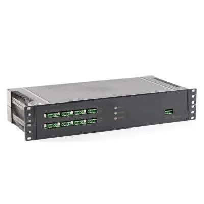 SKAT-V.16 RACK источник питания высота 1U+1U, 16 выходов по 0,5 А или 8 по 1А