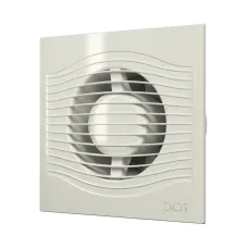 SLIM 4C Ivory, Вентилятор осевой вытяжной с обратным клапаном D 100, декоративный