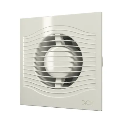 SLIM 4C Ivory, Вентилятор осевой вытяжной с обратным клапаном D 100, декоративный