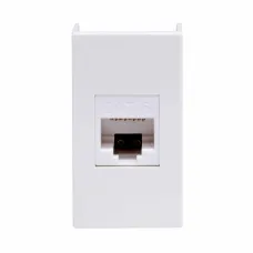 Ком.роз. RJ45 кат.6A (8P8C, Hyperline, Dual IDC 110&Krone)Viva, белая, 1мод