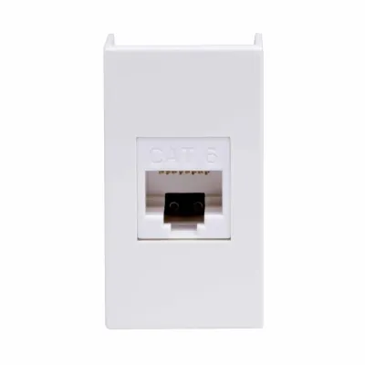 Ком.роз. RJ45 кат.6A (8P8C, Hyperline, Dual IDC 110&Krone)Viva, белая, 1мод