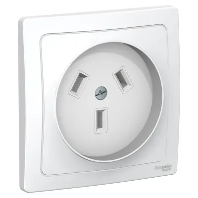 BLANCA скрытой установки розетка силовая 2р+n, 32а, 250в, белый