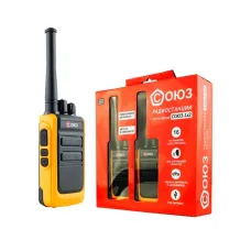 Комплект раций аналоговых портативных UHF 400-470 2Вт 1100 мАч Type-C IP-54 оранжевый