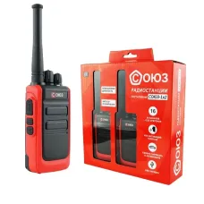 Комплект раций аналоговых портативных UHF 400-470 2Вт 1100 мАч Type-C IP-54 красный