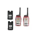 Комплект раций аналоговых портативных UHF 400-470 2Вт 1100 мАч Type-C IP-54 красный