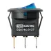 Выключатель клавишный круглый KCD11-101N 250В AC/DC 1P 3А (3с) ON-OFF черный корпус, синяя клавиша с LED подсветкой Micro TDM