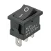 Выключатель клавишный KCD1-102 250В AC/DC, 1P, 6А, (3с), ON-ON, черный, Mini TDM