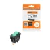 Выключатель клавишный KCD3-101N/B 250В AC/DC, 1P, 15А, (3с), ON-OFF, черный корпус, зеленая клавиша с LED подсветкой TDM