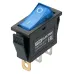 Выключатель клавишный IRS-101N 250В AC/DC, 1P, 15А, (3с), ON-OFF, черный корпус, синяя клавиша с LED подсветкой TDM