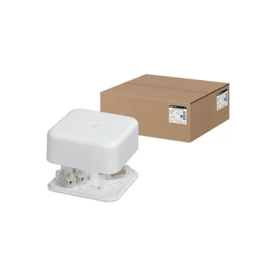 Коробка распаячная КР 50х50х20 ОП с клем. колодкой белая IP40 TDM
