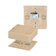 Коробка распаячная КР 100х100х29 ОП сосна, с клем. колодкой, IP40, инд. штрихкод TDM