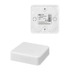 Коробка распаячная КР 75х75х20 ОП белая, IP40, инд. штрихкод TDM