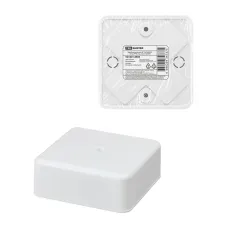 Коробка распаячная КР 75х75х28 ОП белая, IP40, инд. штрихкод TDM