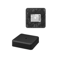 Коробка распаячная КР 75х75х20 ОП черная. IP40.TDM