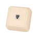 Розетка TФ (RJ-11) открытой установки IP20, сл. кость Ладога