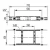 Угол вертикальный шарнирный 100х600 универсальный горячеоцинкованный в комплекте крепежные элементы соединительные пластины