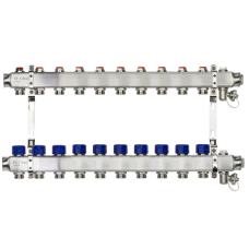 Комплект коллекторов SSM-10R set с кронштейнами, 10 контуров