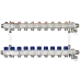 Комплект коллекторов SSM-10R set с кронштейнами, 10 контуров