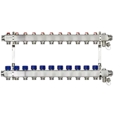 Комплект коллекторов SSM-11R set с кронштейнами, 11 контуров