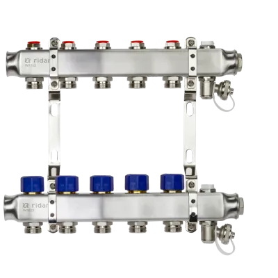 Комплект коллекторов SSM-5R set с кронштейнами, 5 контуров