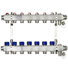 Комплект коллекторов SSM-7R set с кронштейнами, 7 контуров