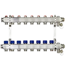 Комплект коллекторов SSM-8R set с кронштейнами, 8 контуров