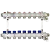 Комплект коллекторов SSM-8R set с кронштейнами, 8 контуров