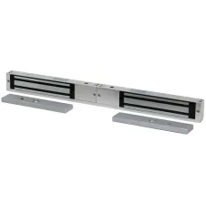 Замок электромагнитный сдвоенный, мониторинг, СИД, внутреннее исполнение, 12 VDC / 500мА или 24VDC / 250мА, усилие 270 кг.
