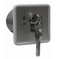 Переключатель с ключом Keyswitch, врезной, 2 группы контактов НР/НЗ, высокий уровень секретности
